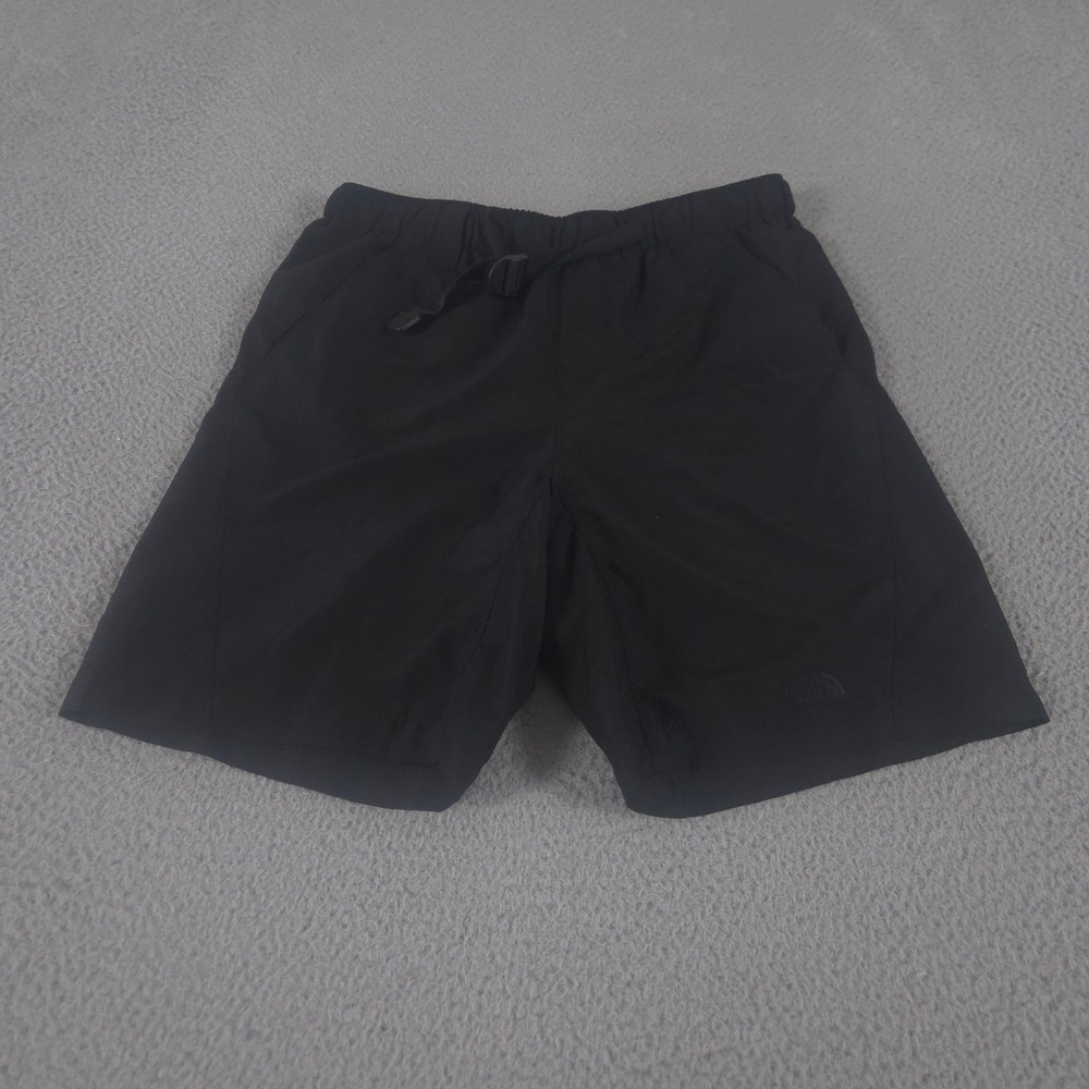 The North Face Shorts Mens Small Black Lined Belted Hiking Outdoor‎ Athletic